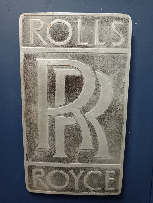 Aluminium Rolls Royce sign