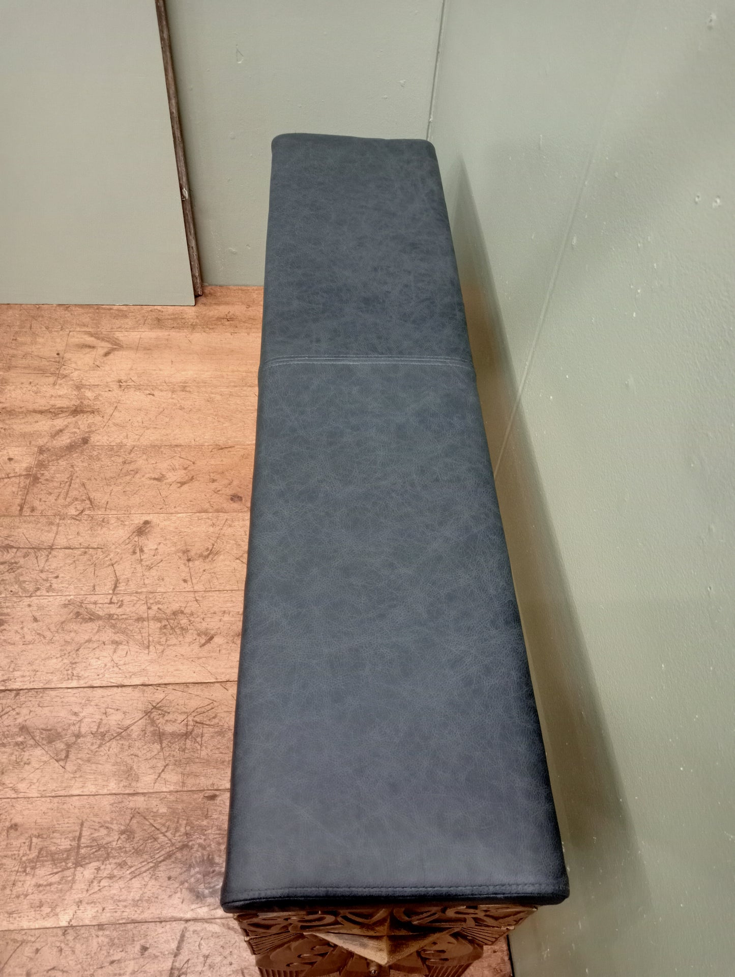 Art deco cast iron bench seat