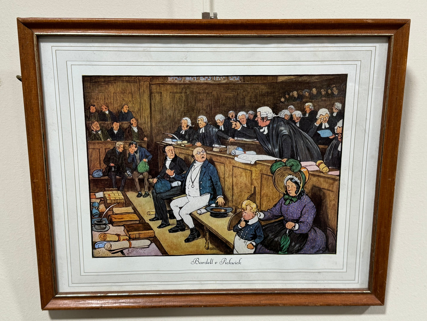 Bardell v Pickwick framed print