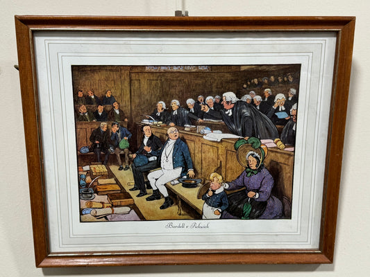 Bardell v Pickwick framed print