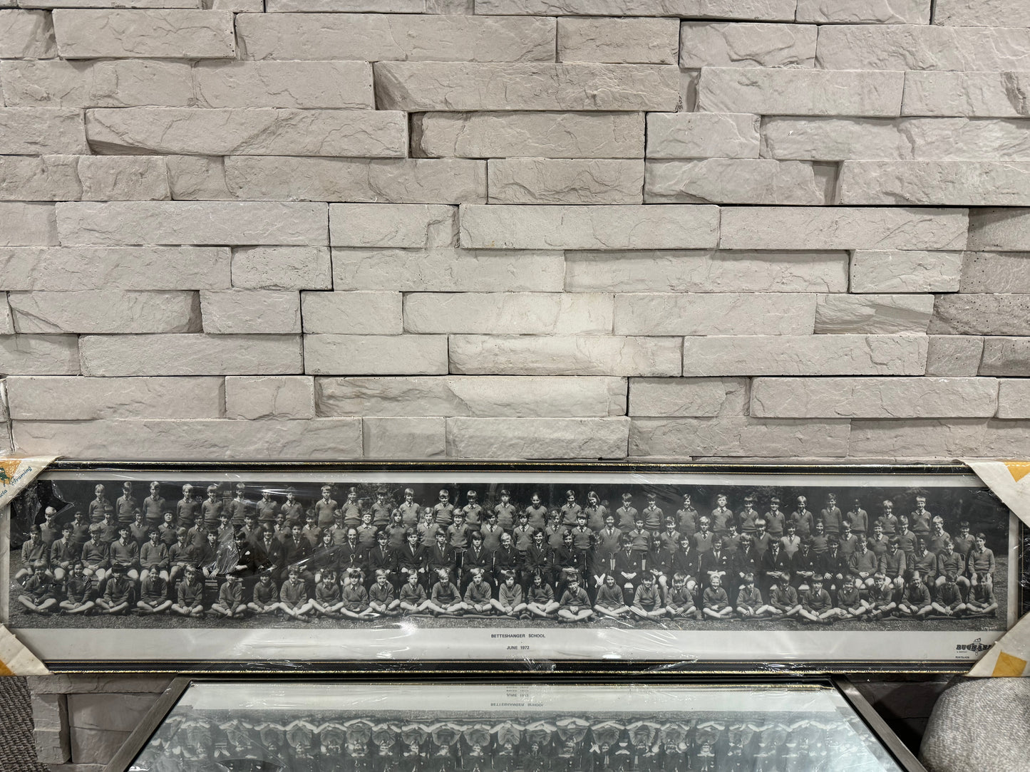 Black and white school picture a