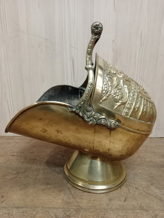 Brass coal scuttle