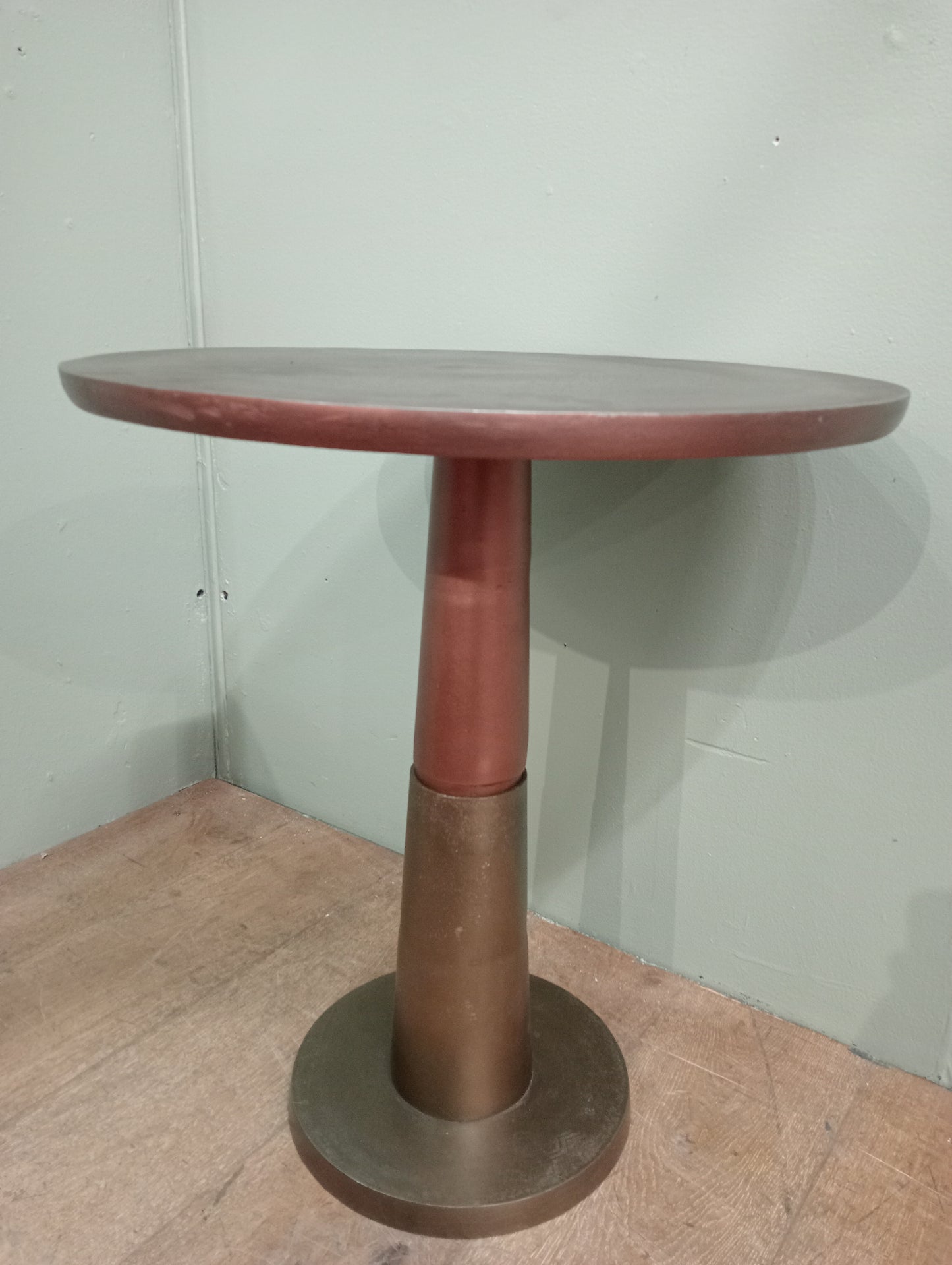 Bronzed 2 tone side table