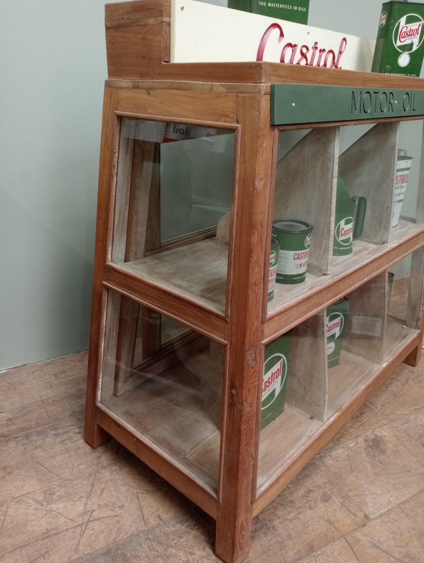 Castrol motor oil display cabinet