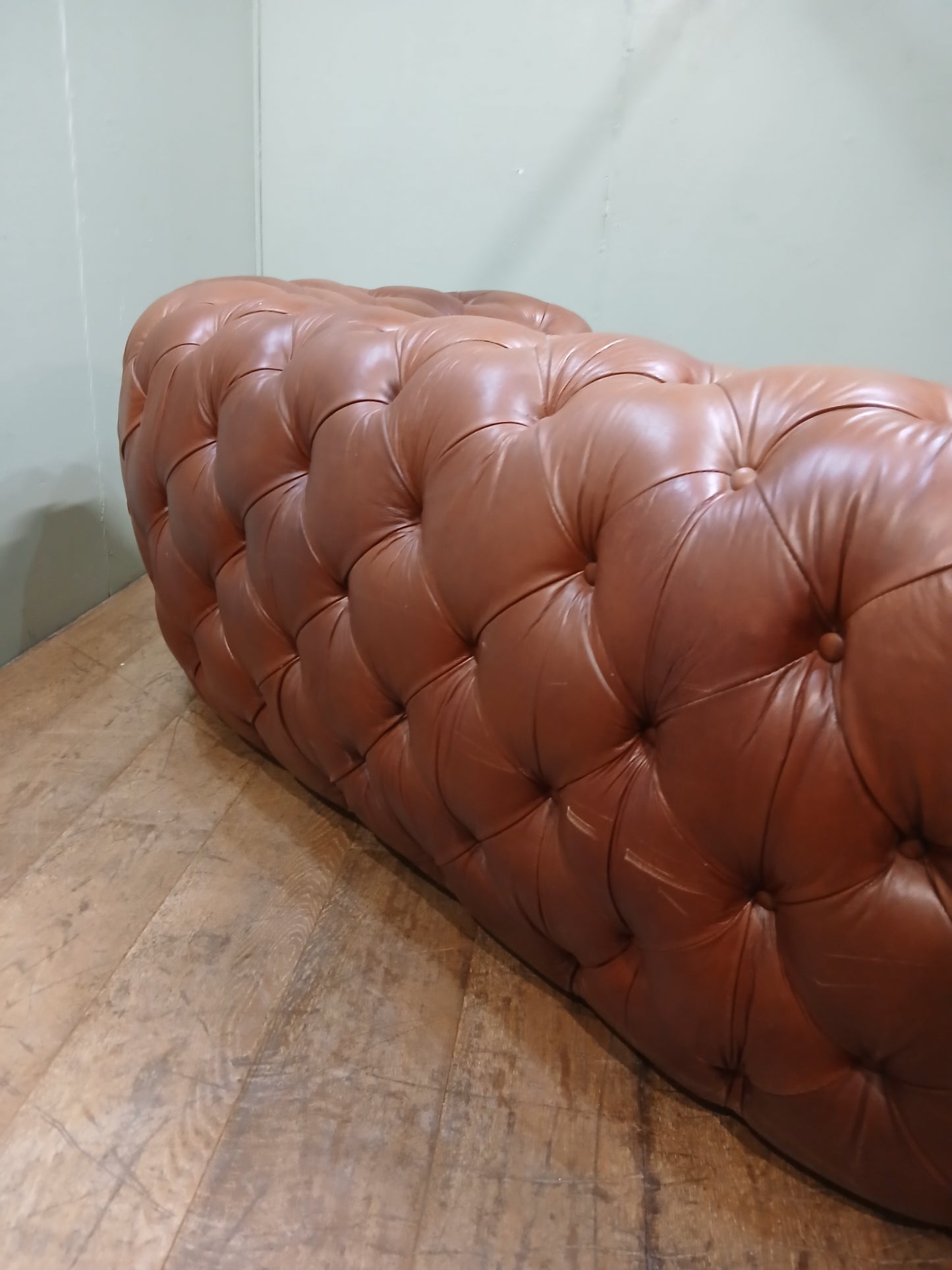 Deep buttoned Chesterfield sofa
