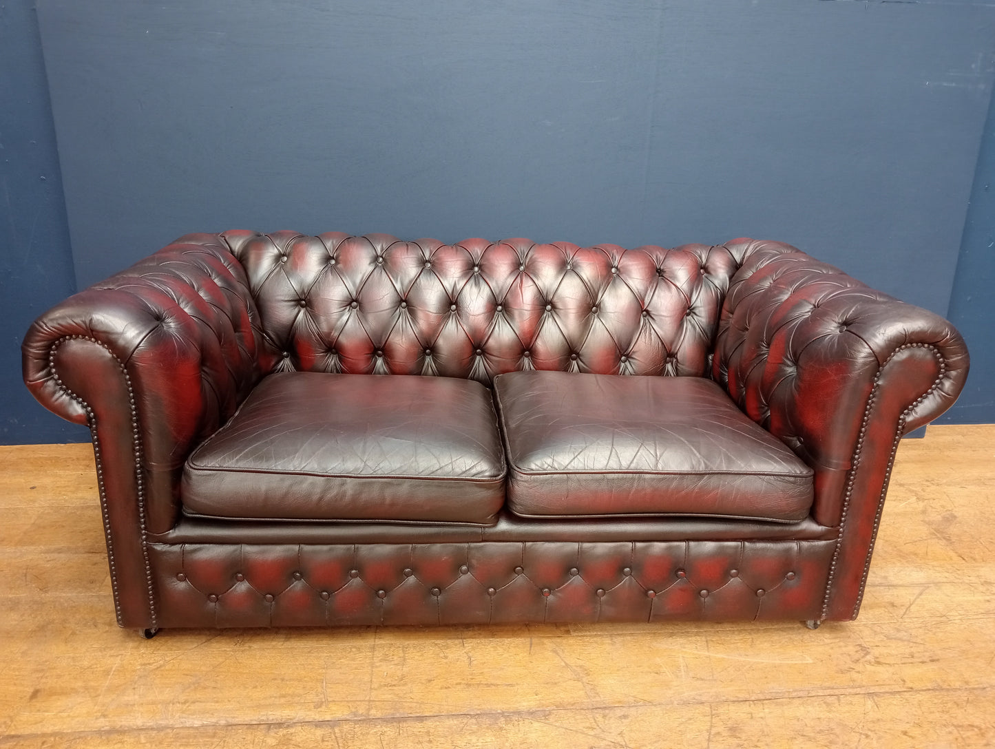 Deep button two seater Chesterfield