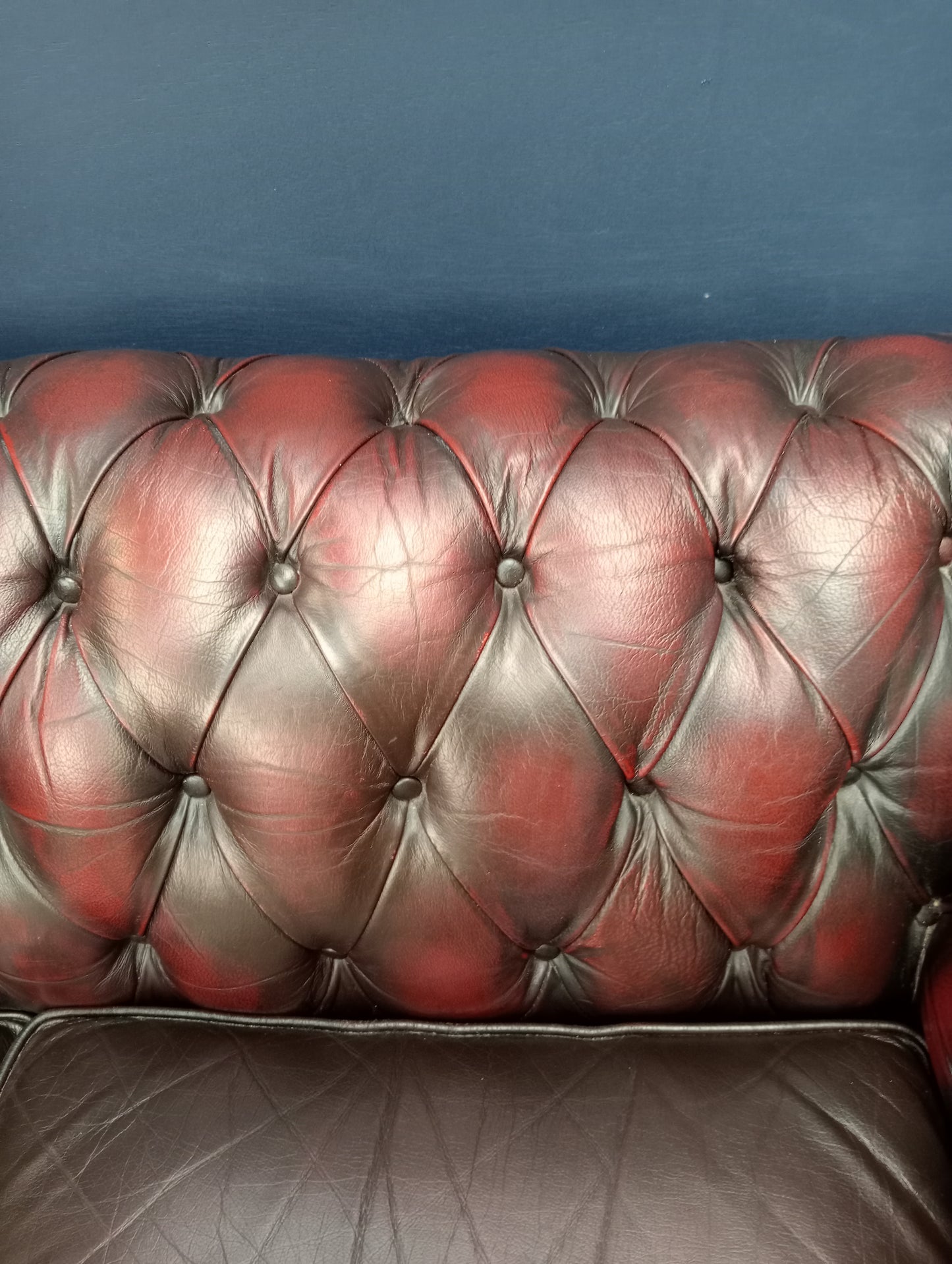 Deep button two seater Chesterfield