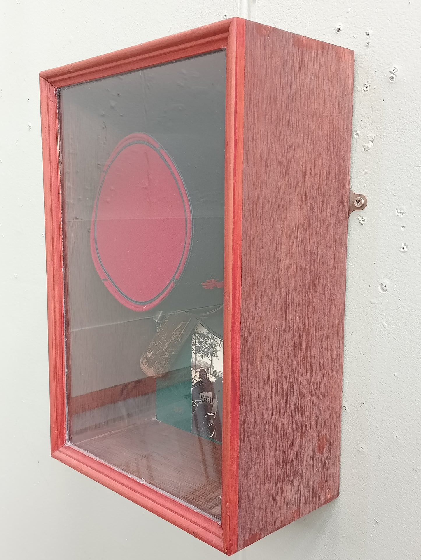 French Gendarmari glazed showcase