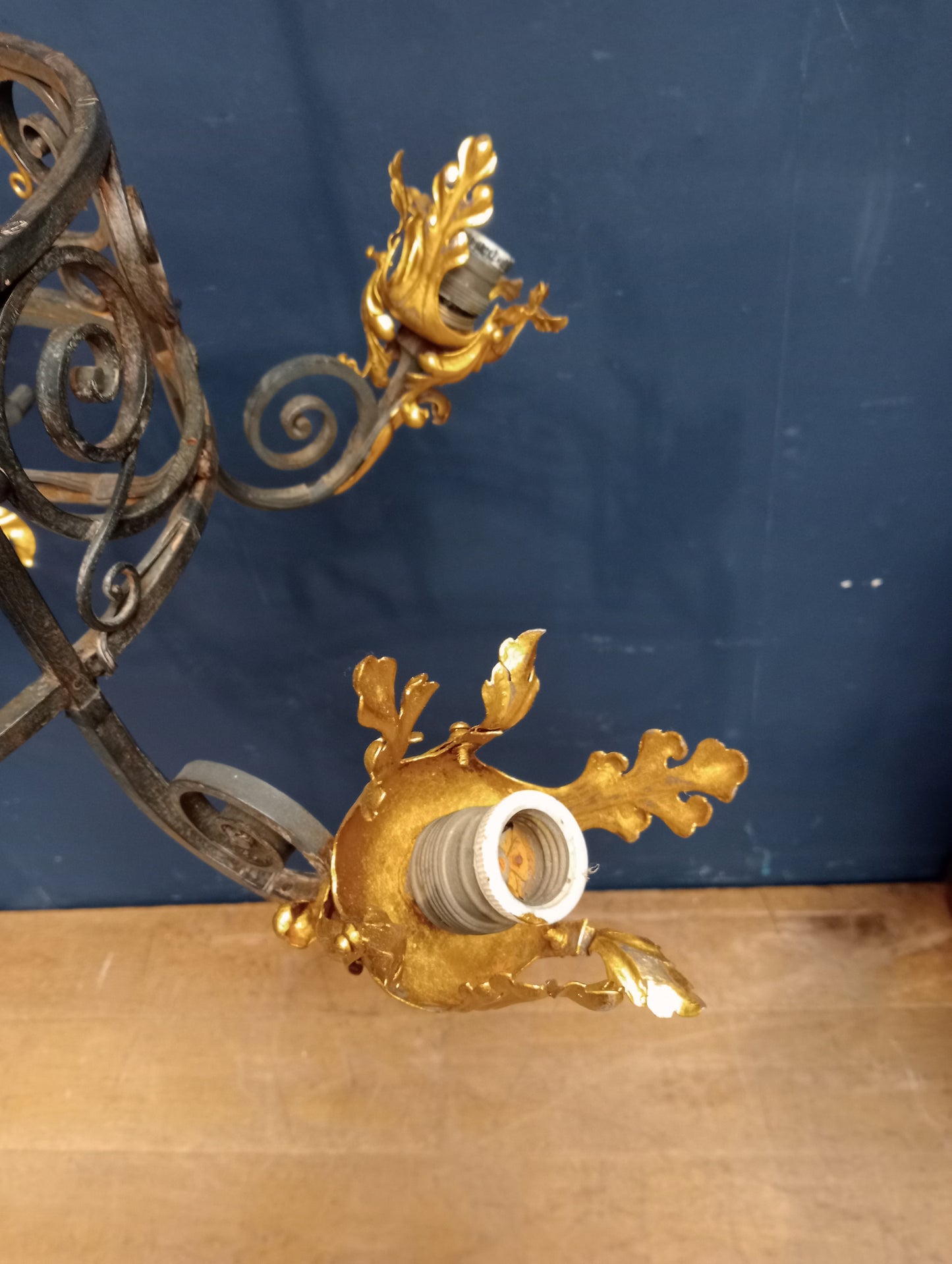 French guilted chandelier