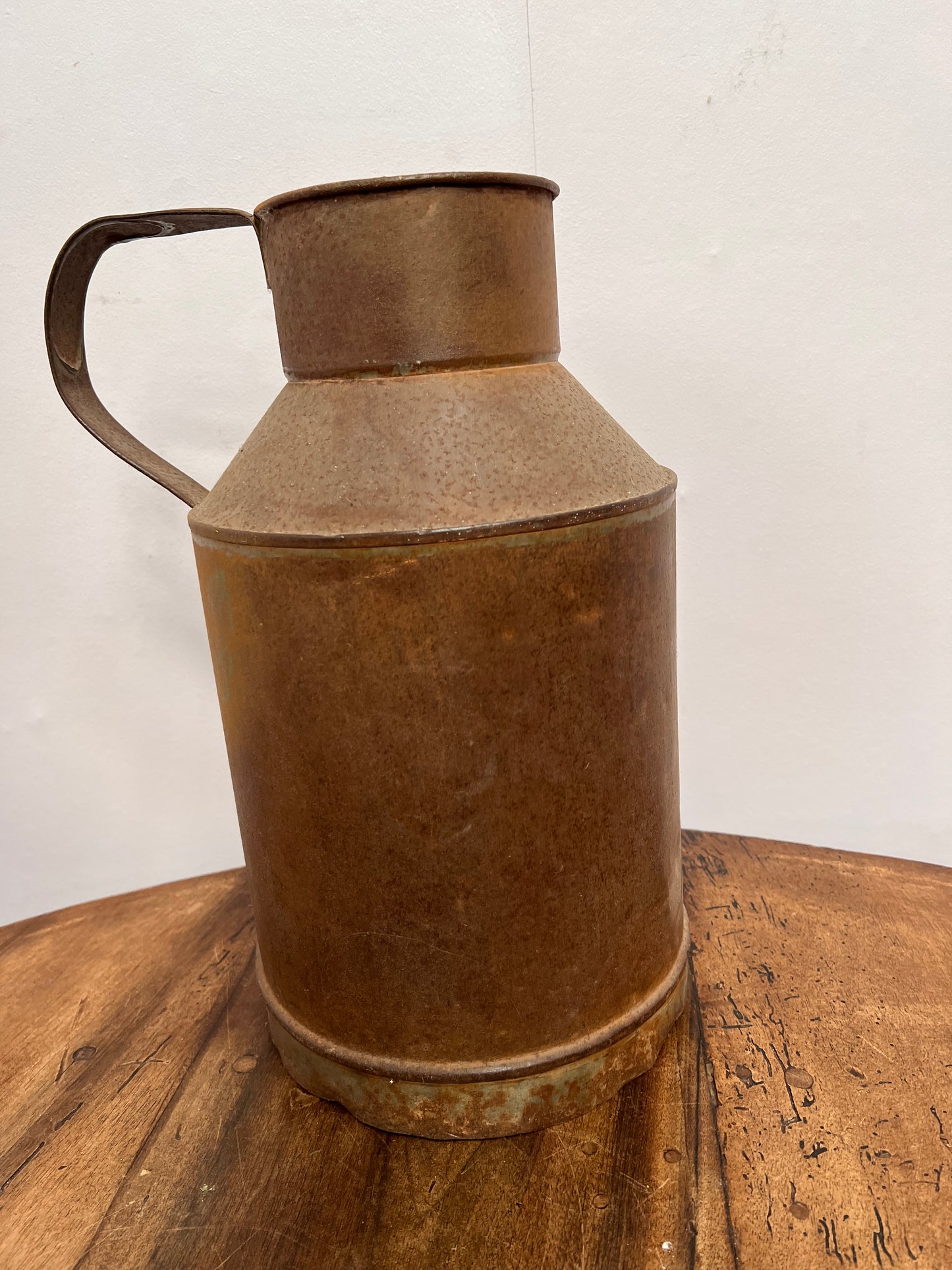 Galvanised mild steel milk can