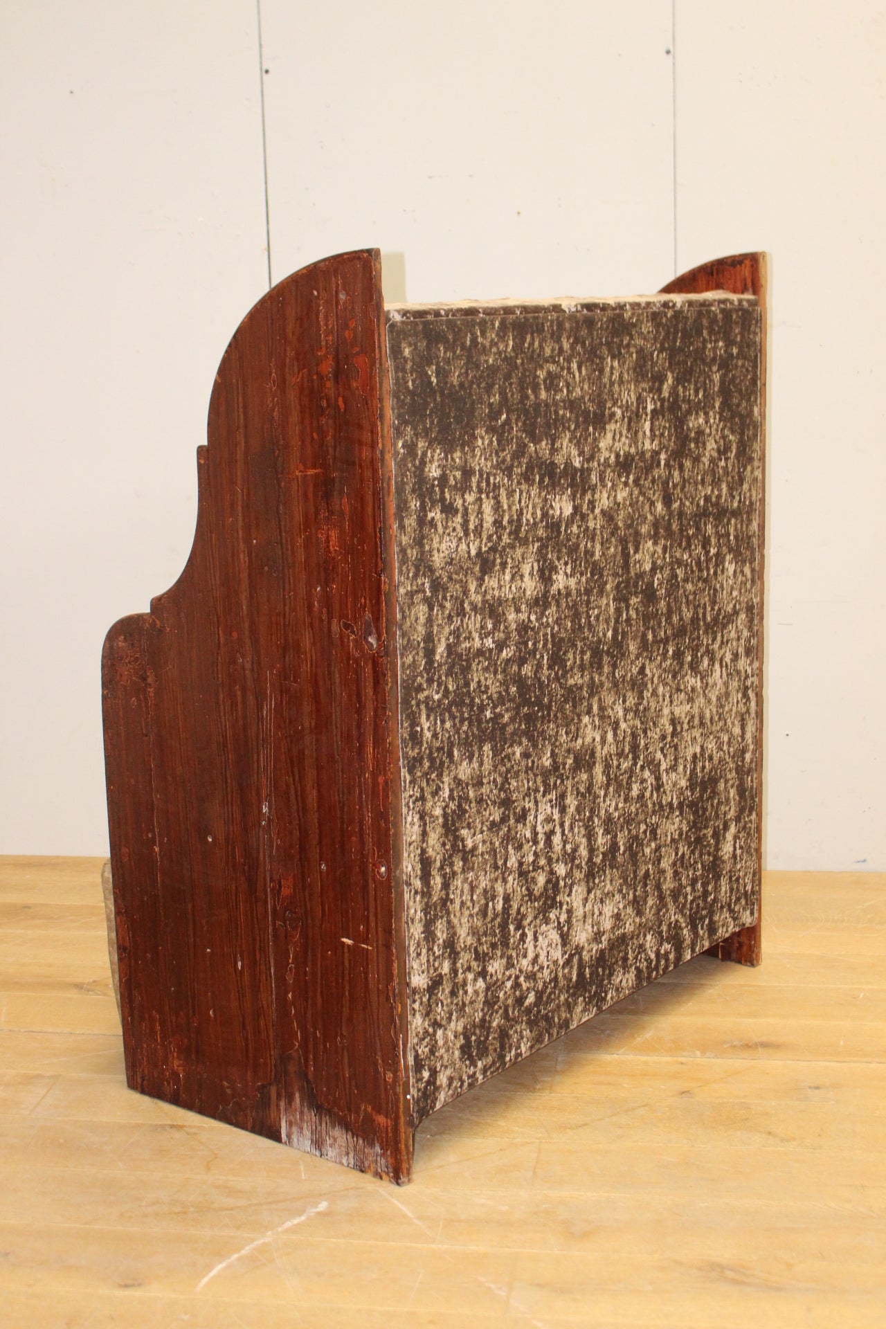 High back upholstered pew chair