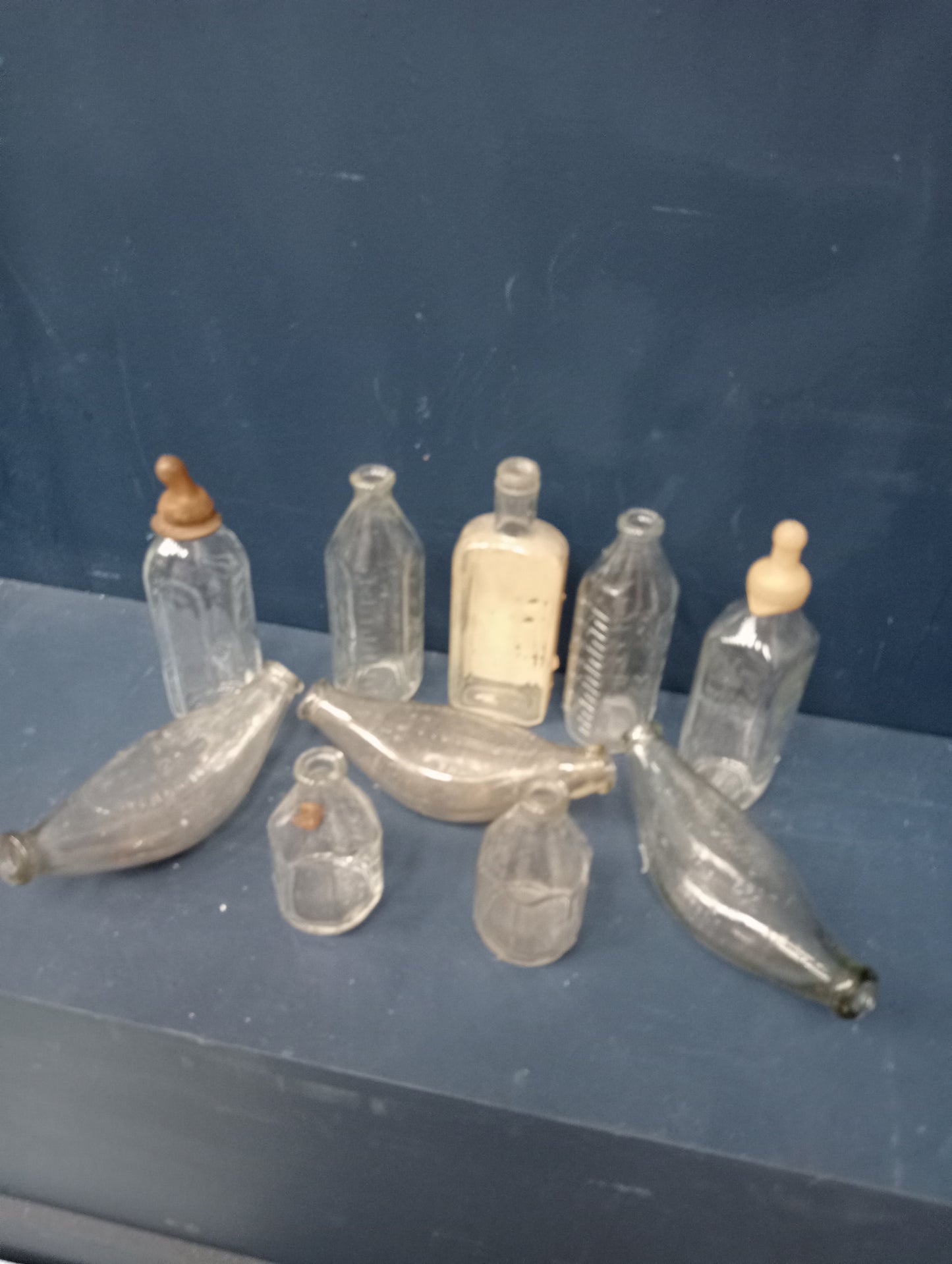 Lot of 10 baby milk bottles a