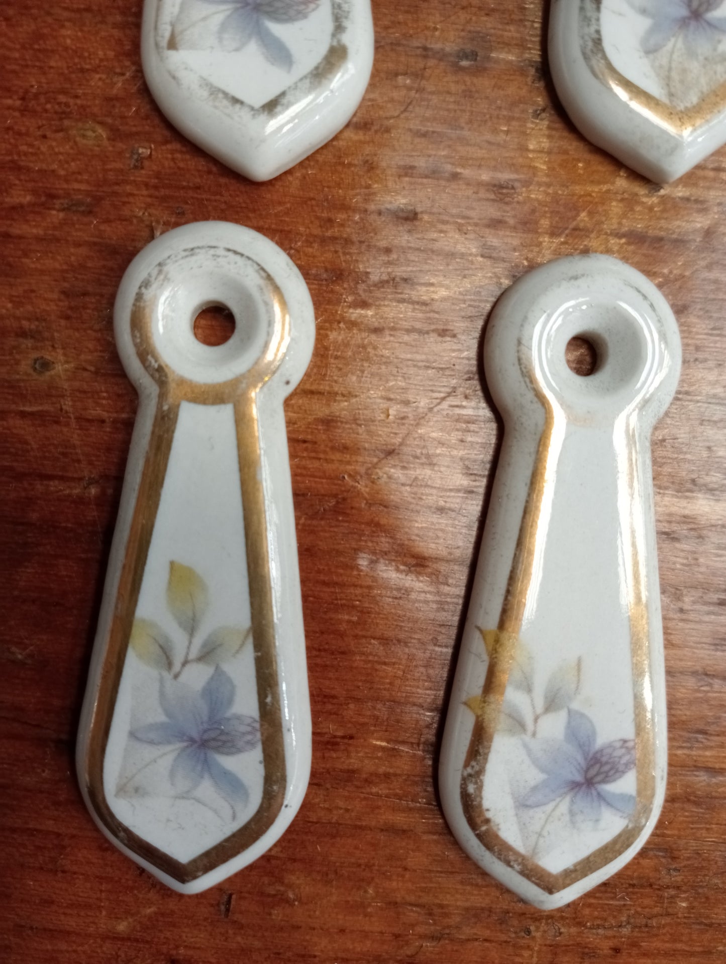 Lot of 5 pairs of ceramic keyhole covers E