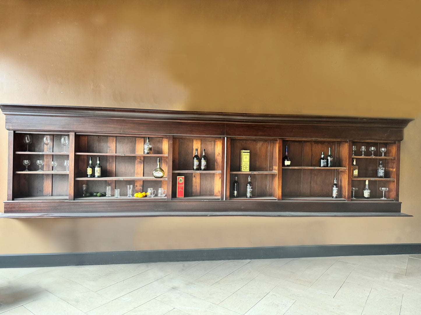 Mahogany back bar