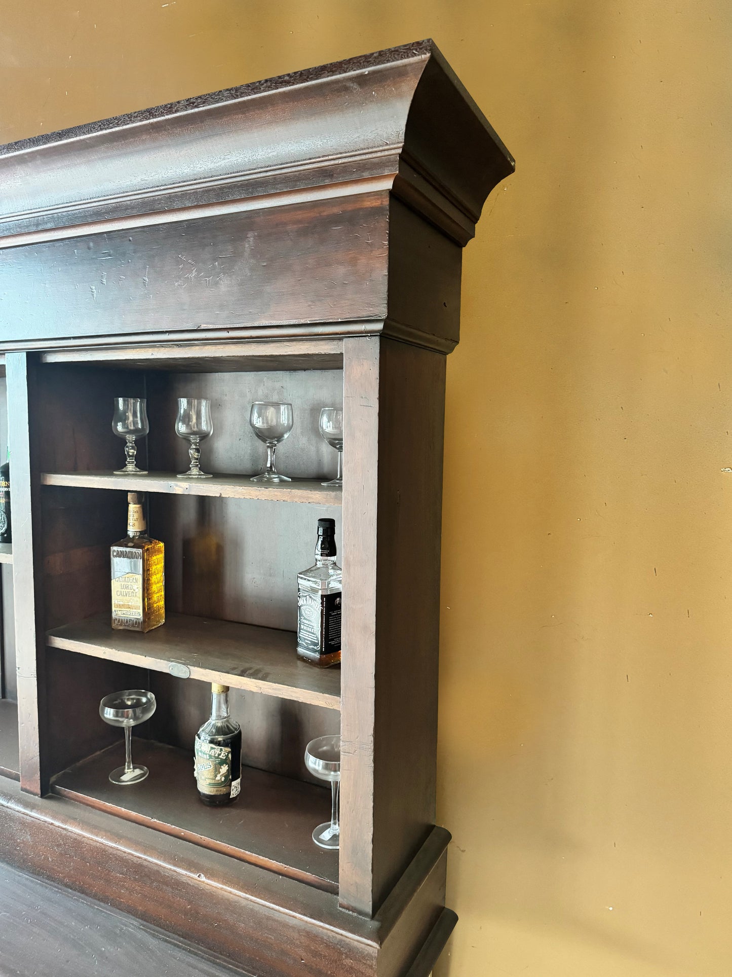 Mahogany back bar