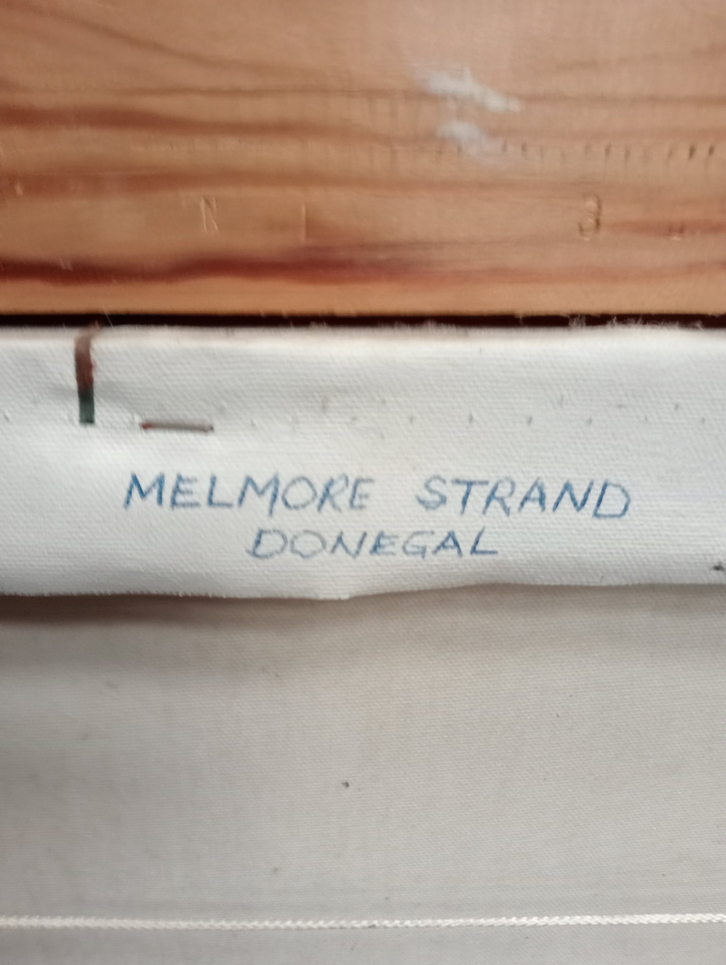 Oil on canvas Melmore strand Donegal signed Hobson 82