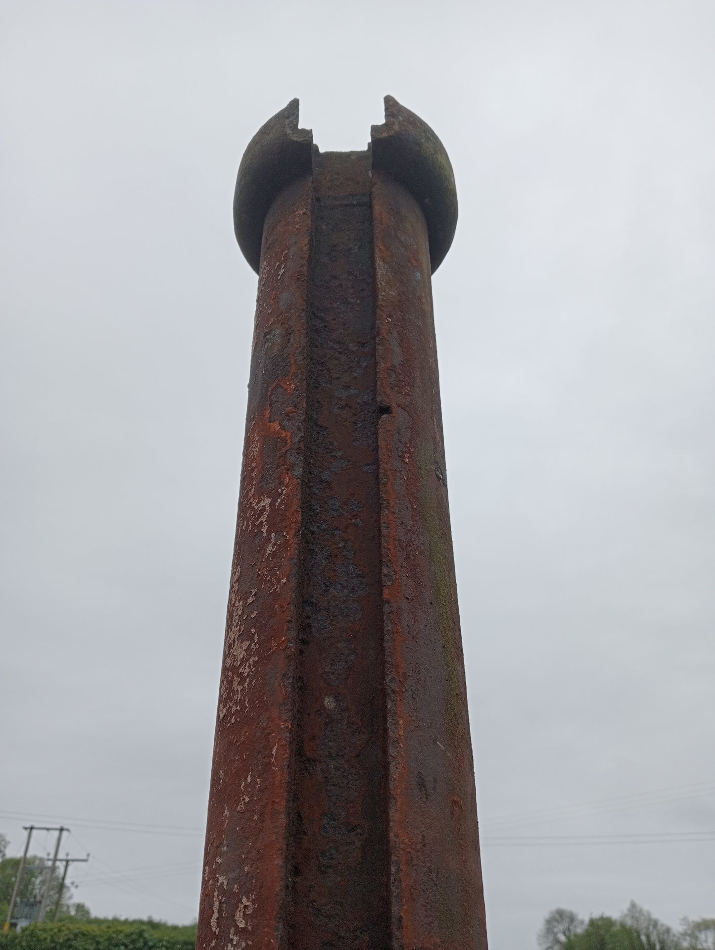 Pair of cast iron posts