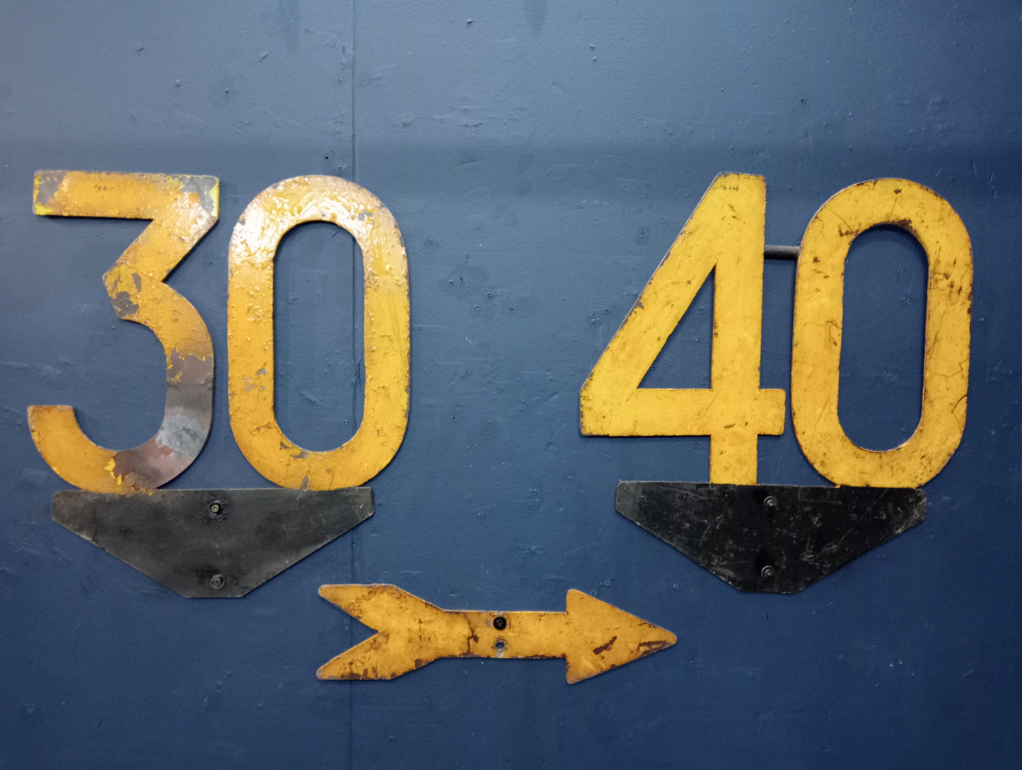 Selection of three cast metal railway signage