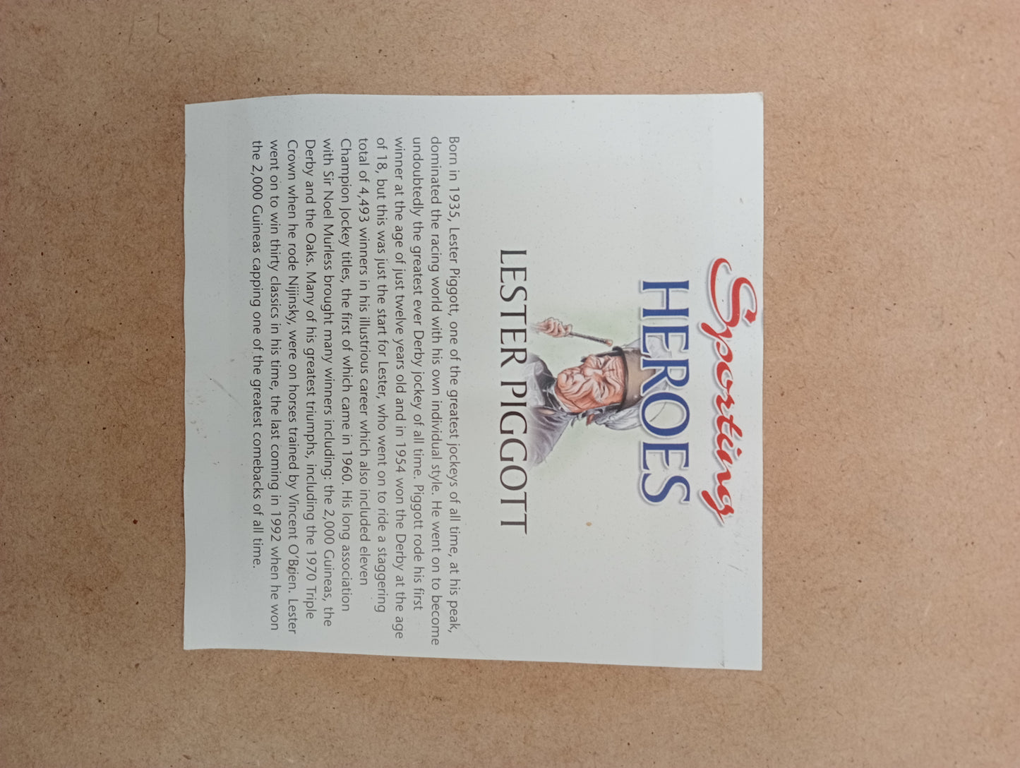 Set of 3 prints Lester Piggott, George Best, Dennis Taylor