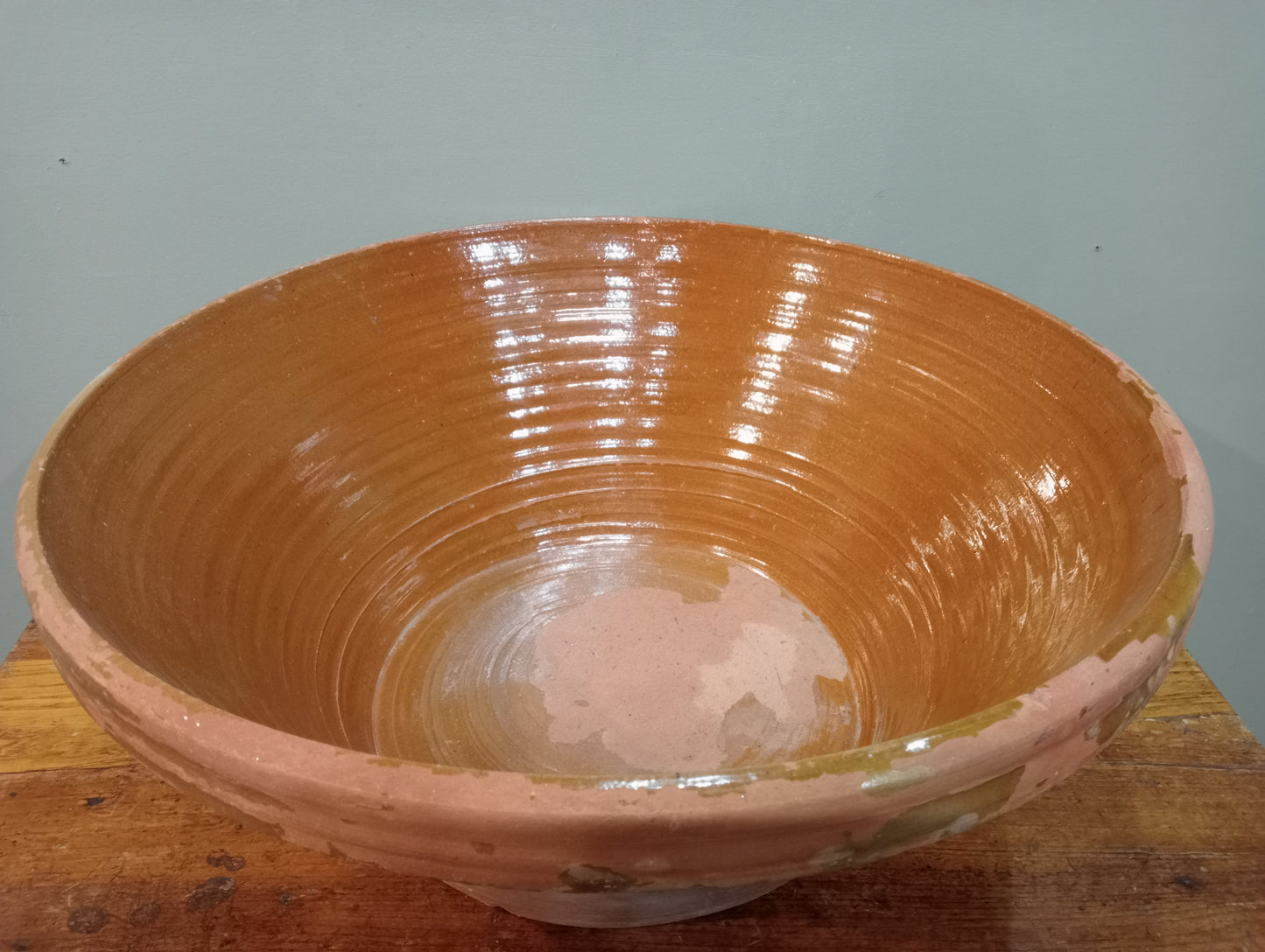 Terracotta glazed crockpot