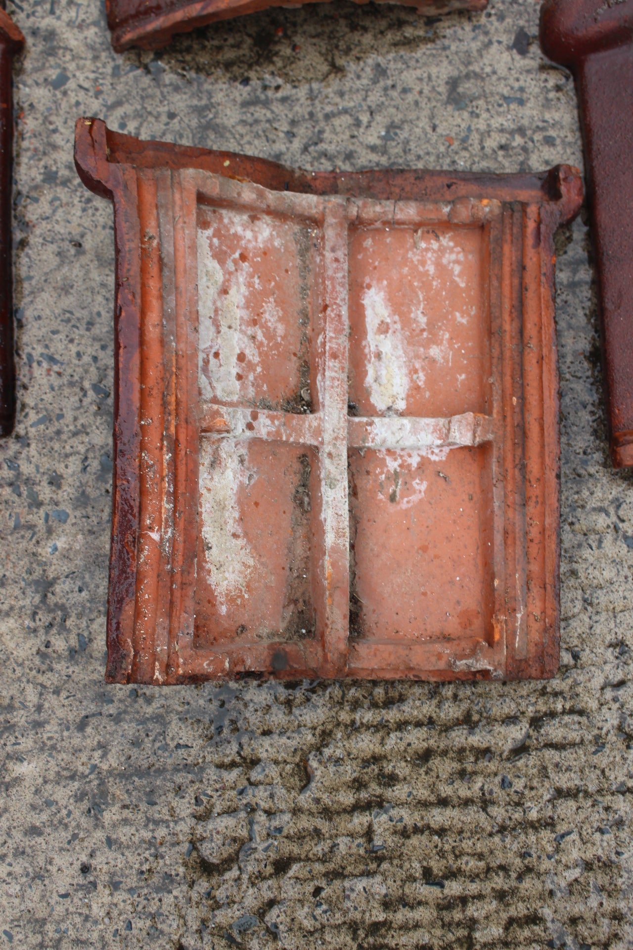 Terracotta glazed roof tiles