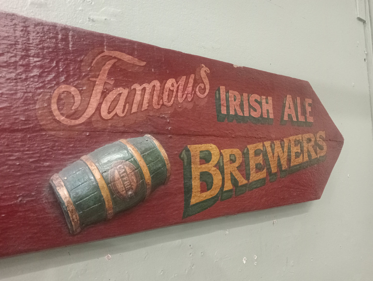 Thomas Caffery's advertising board
