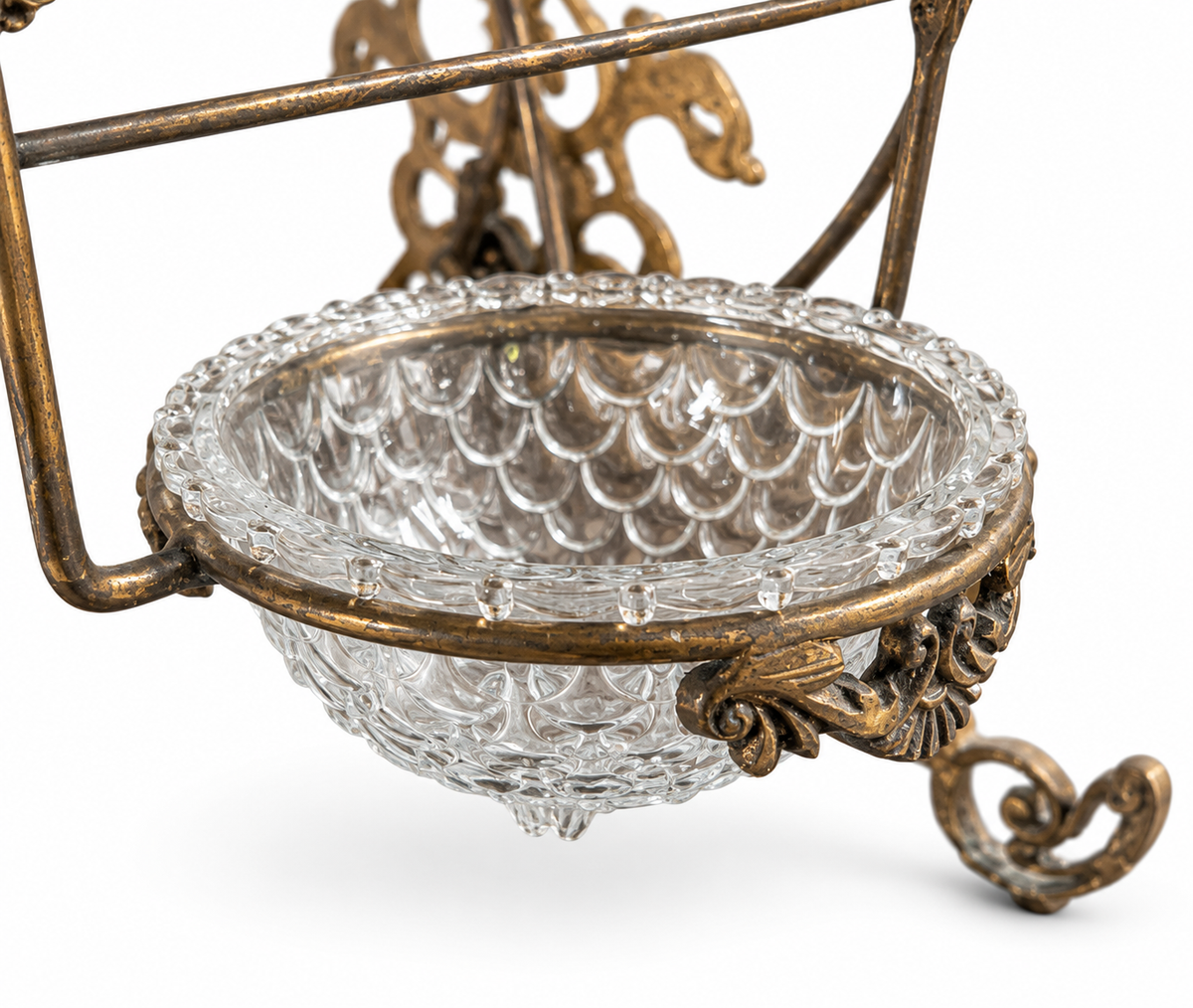 Antique Victorian Brass Ferris Wheel Condiment Server