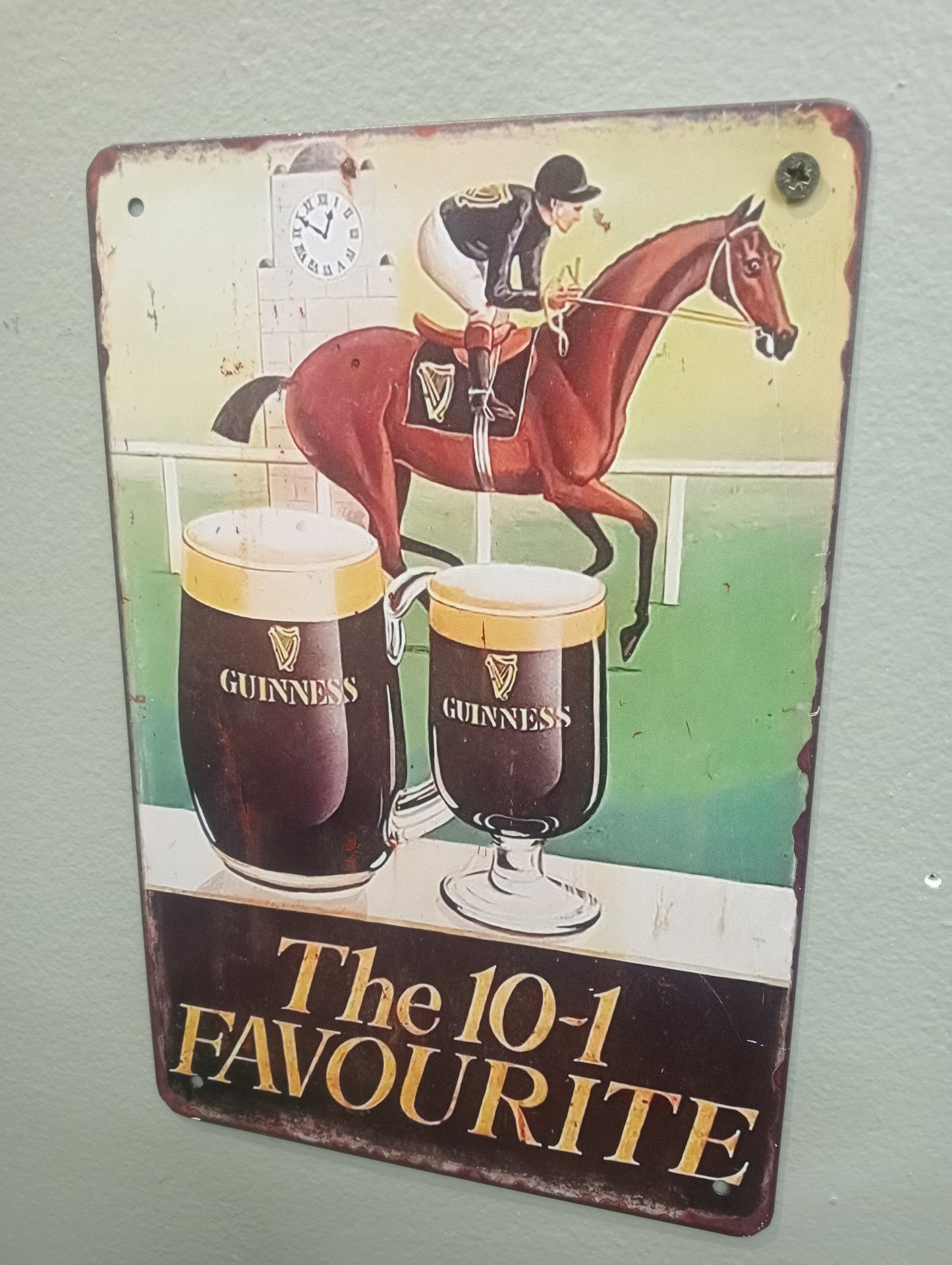 10-1 Guinness metal sign