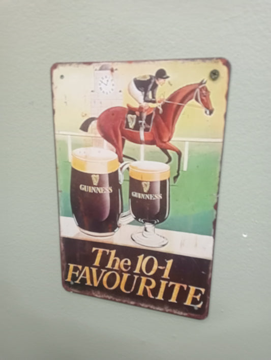 10-1 Guinness metal sign