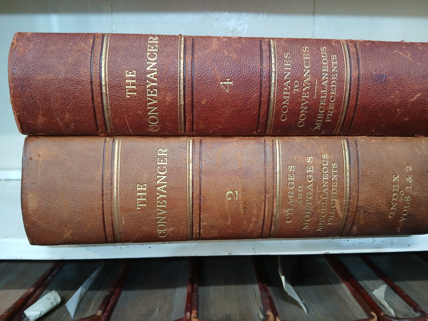 11 Irish conveyancer leather bound books