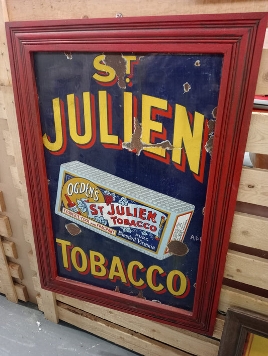 St Julien Tobacco enamel advertising sign