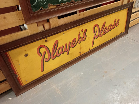 Players Please advertising enamel sign