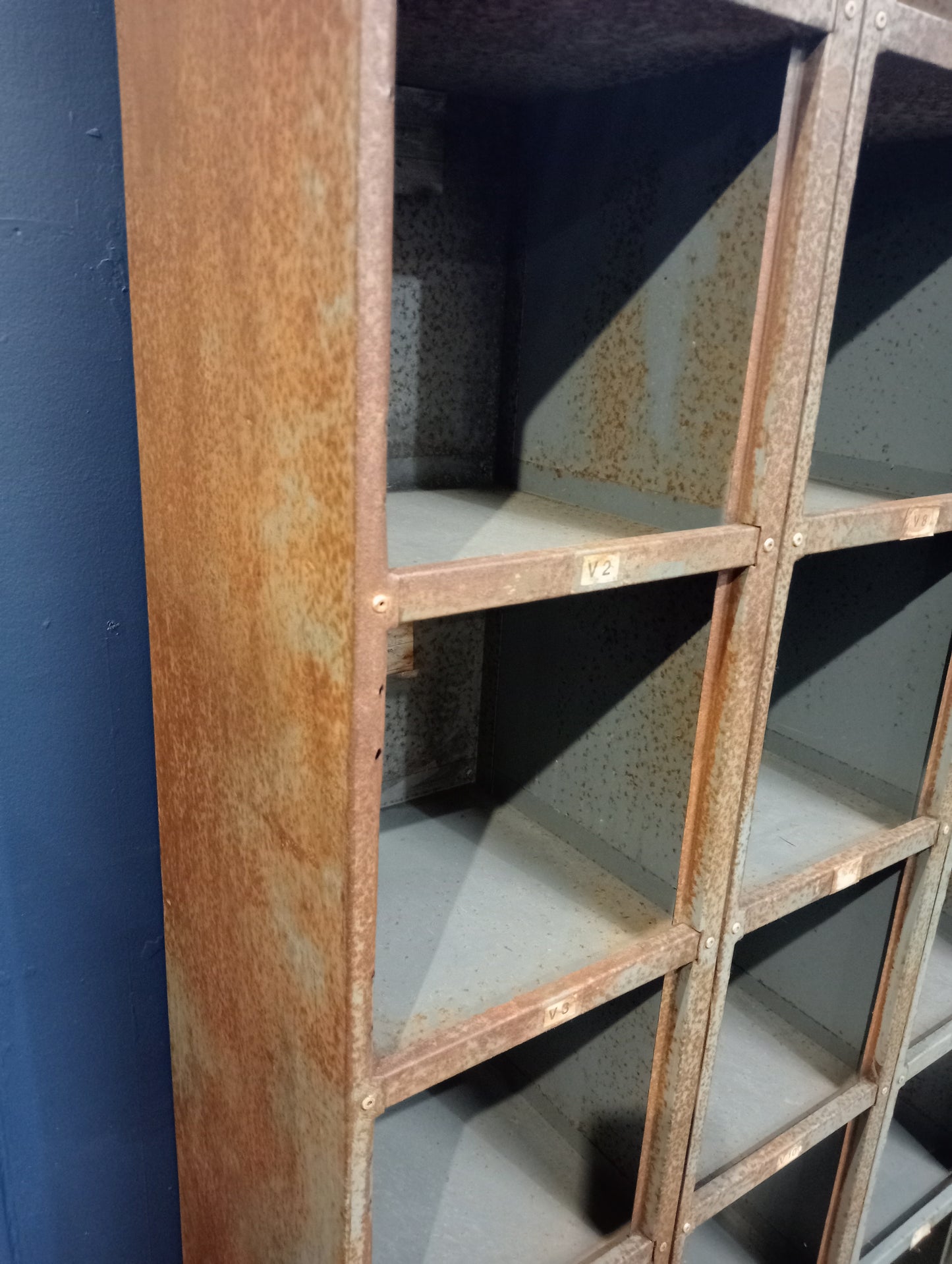 24 metal pigeon hole cabinet