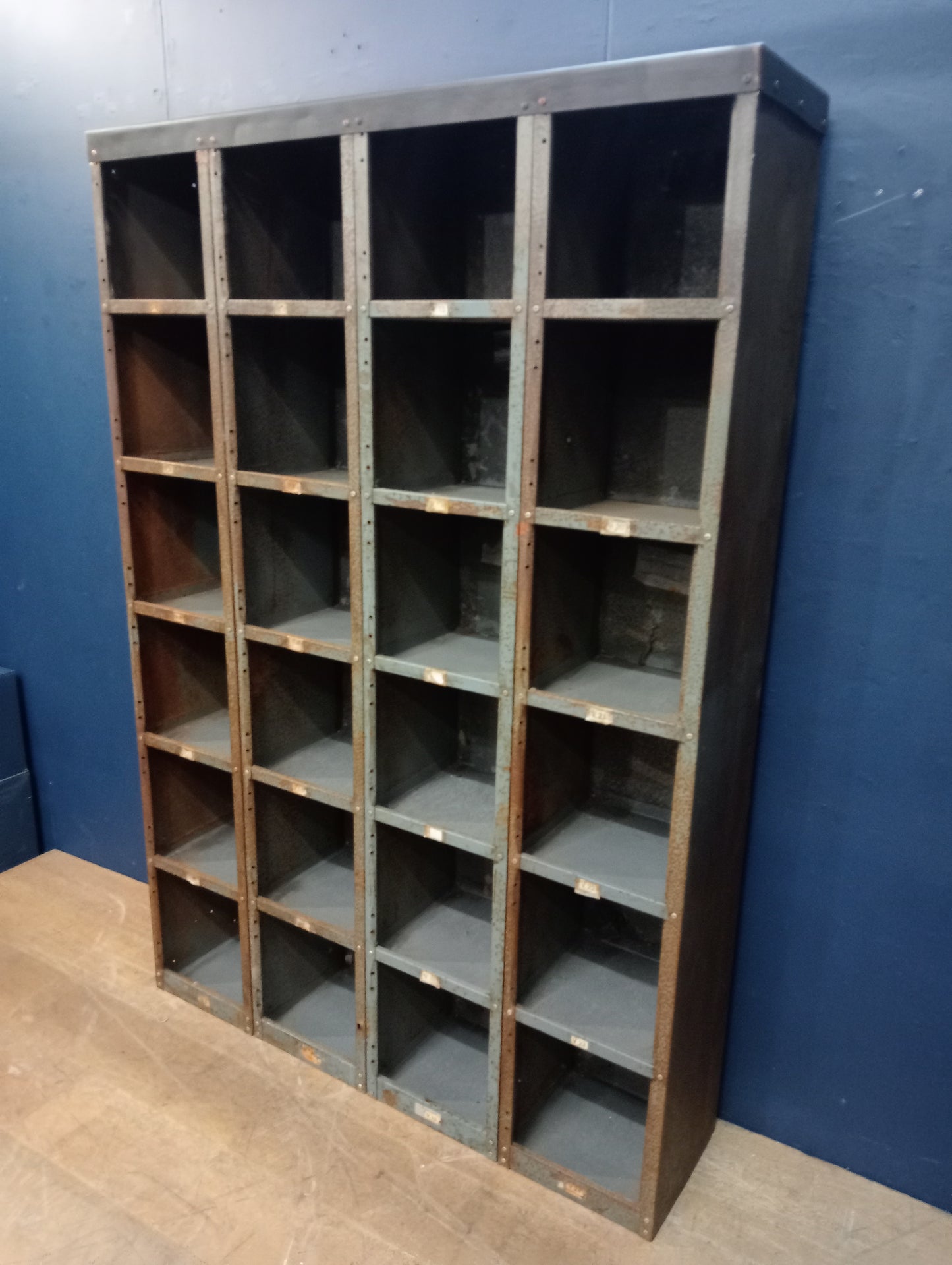 24 metal pigeon hole cabinet