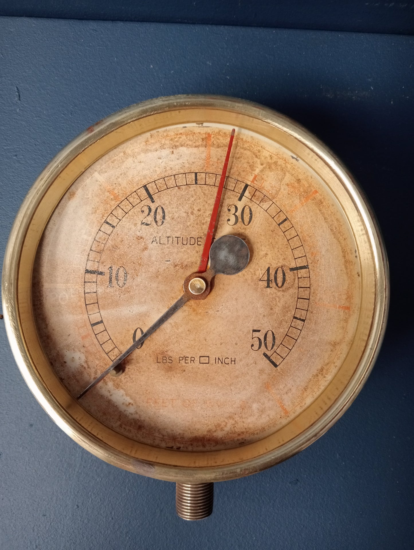 Altitude gauge brass