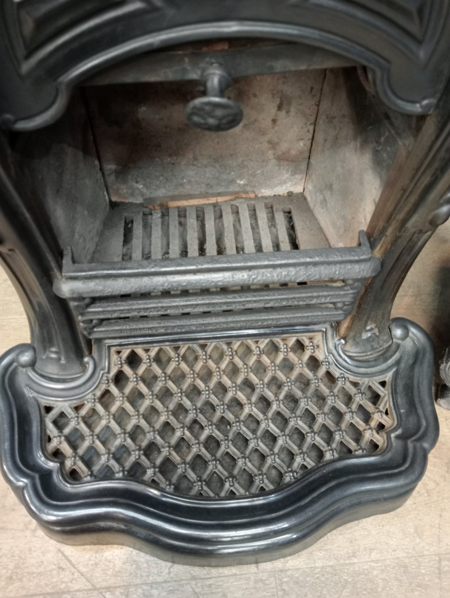 Art deco cast iron stove