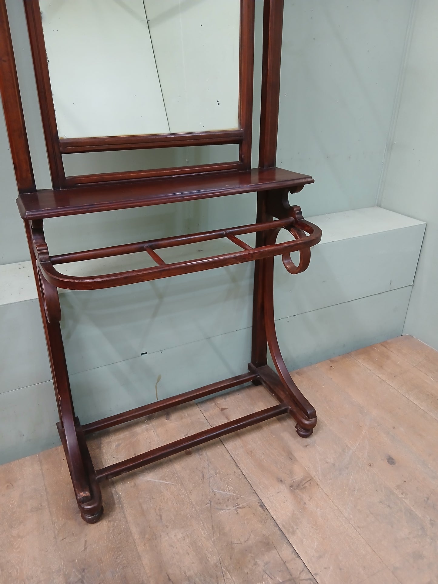 Bentwood mirrored hall stand by Thonet