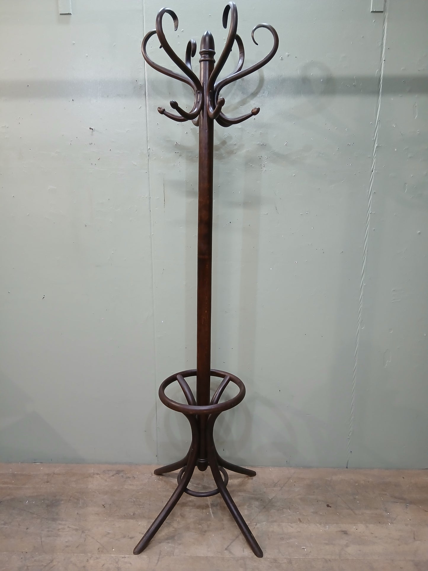 Bentwood thonet style hat and coat stand