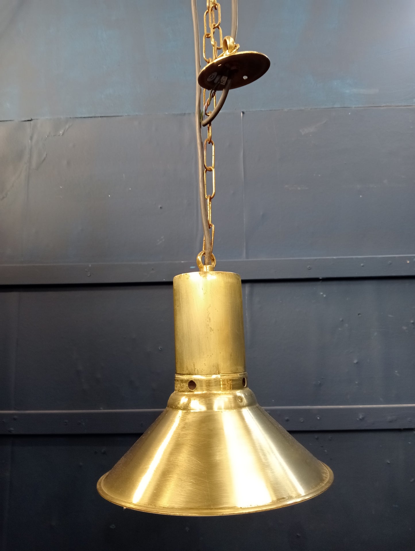 Brass pendant light