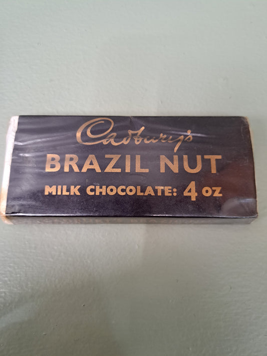 Cadburys brazil nut chocolate 4oz dummy bar shop display 1940s