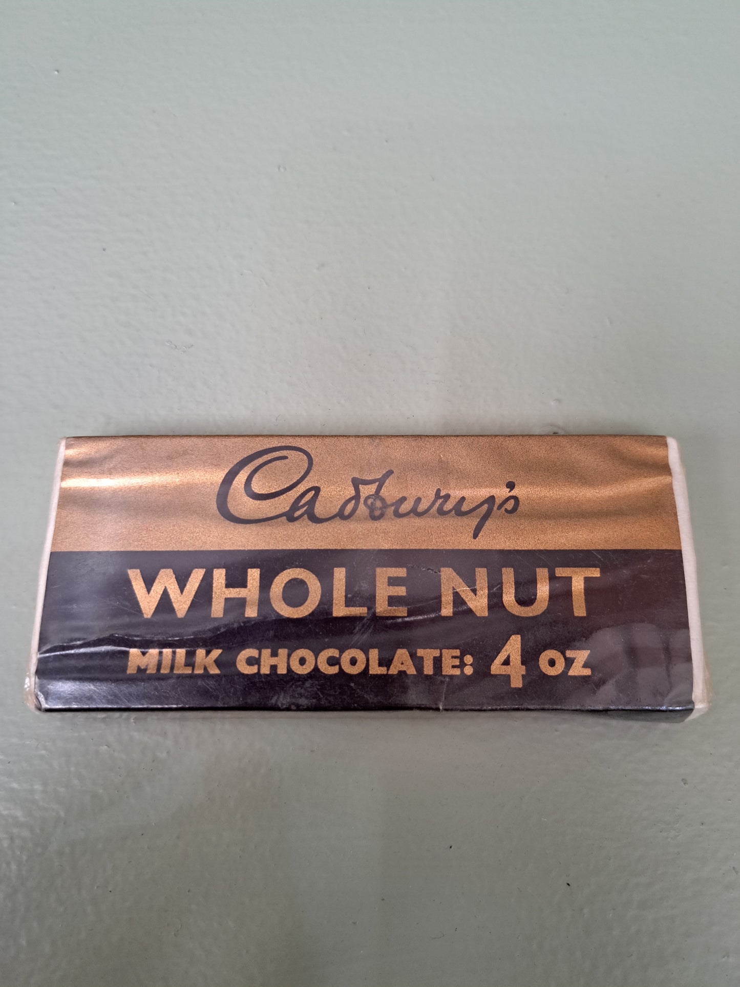 Cadburys whole nut milk chcolate 4oz dummy shop display 1940s