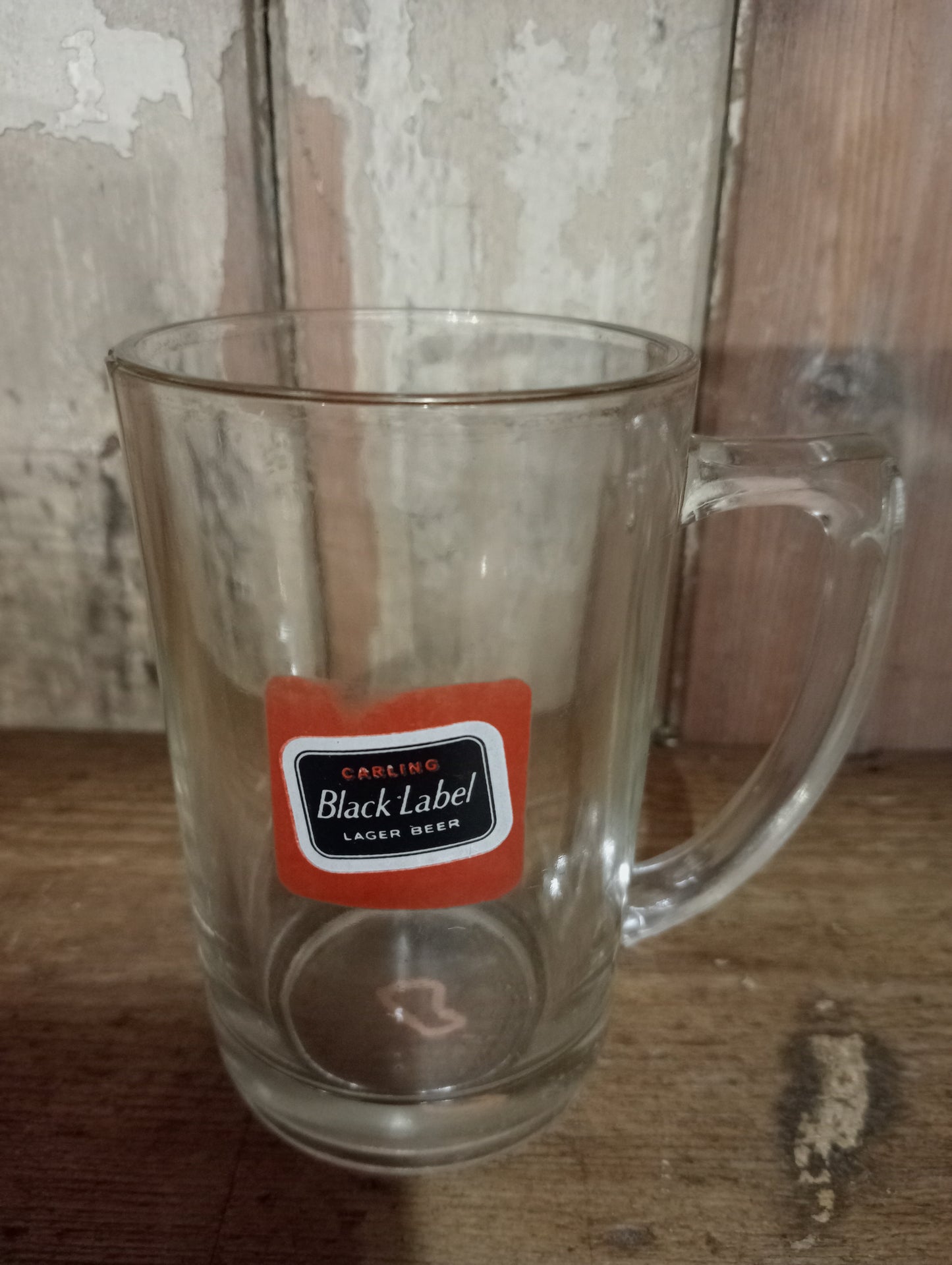 Carling black label tankard glass