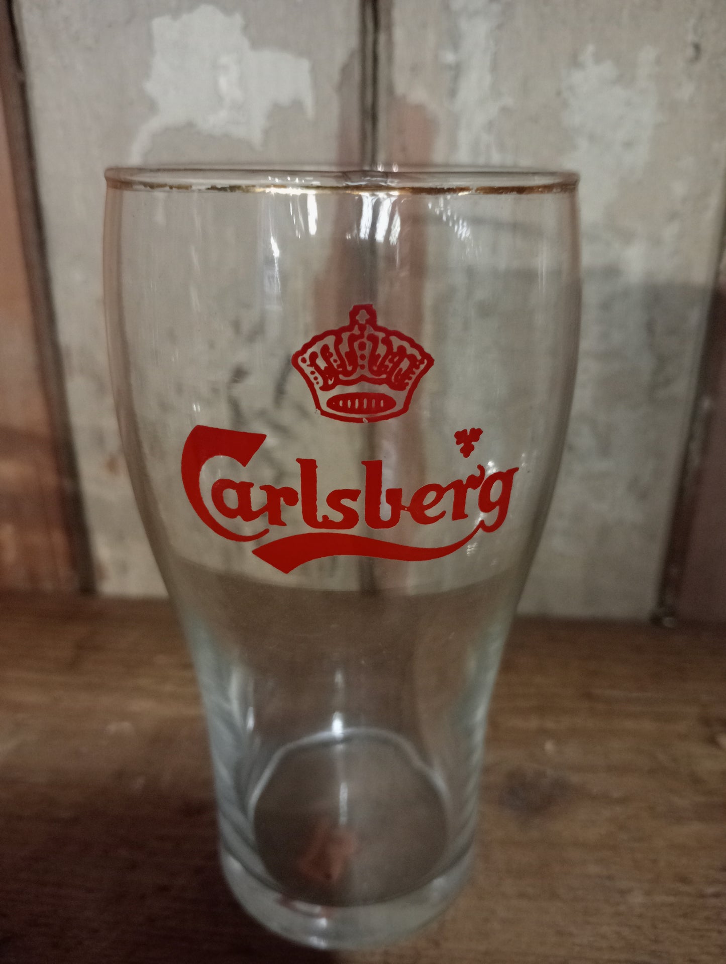 Carlsberg half pint glass