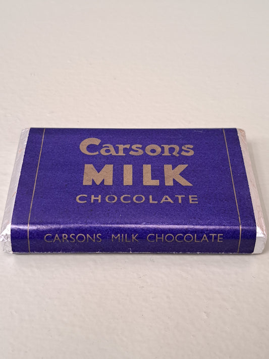 Carsons milk choclate dummy shop display 1940s