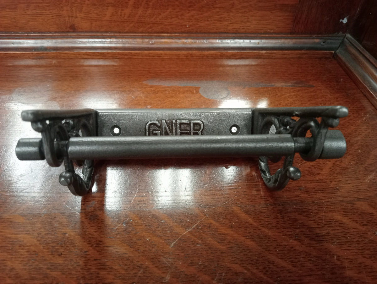 Cast iron toilet roll holder