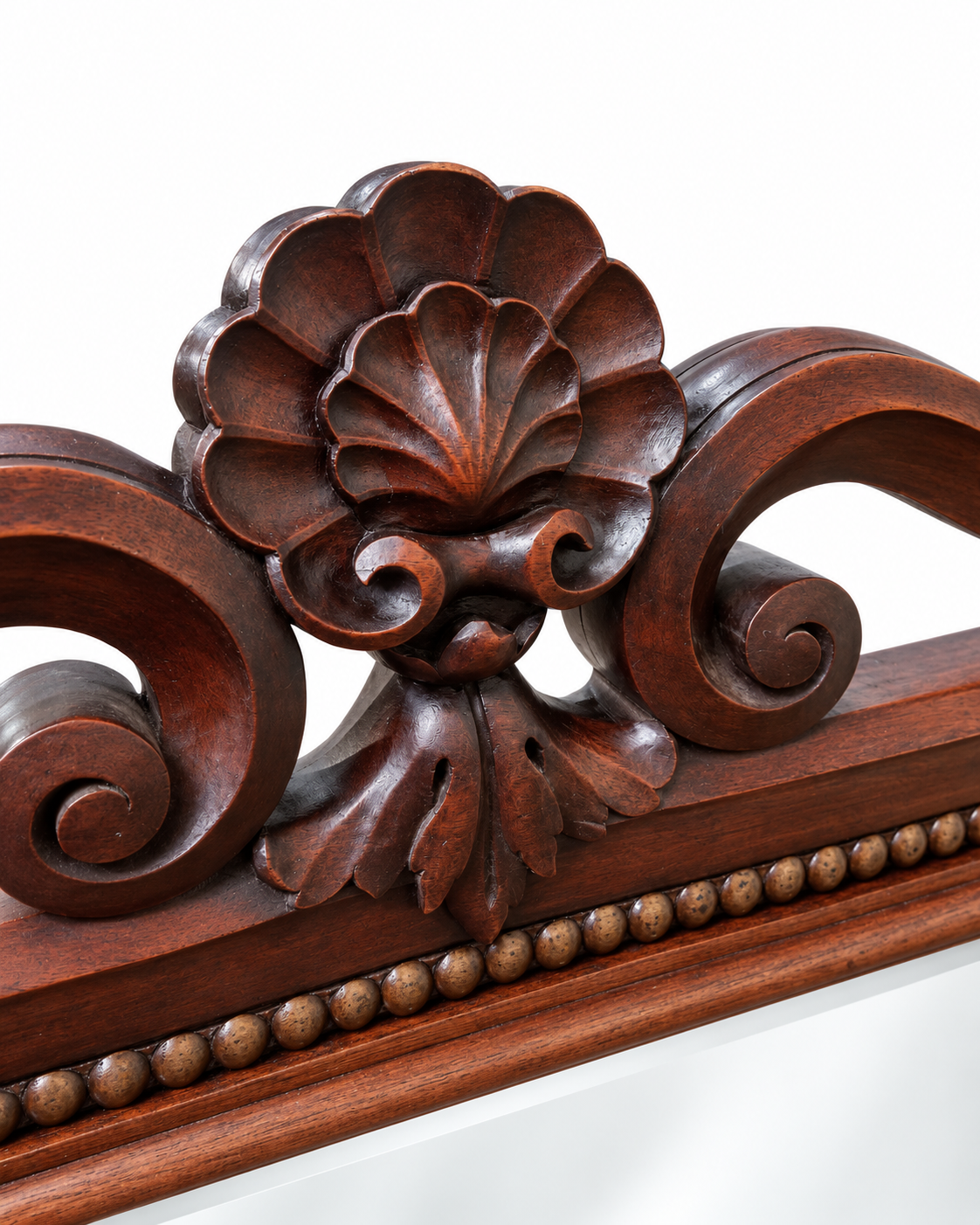 Victorian Carved Mahogany Double-Sided Cheval Mirror with Bevelled Glass