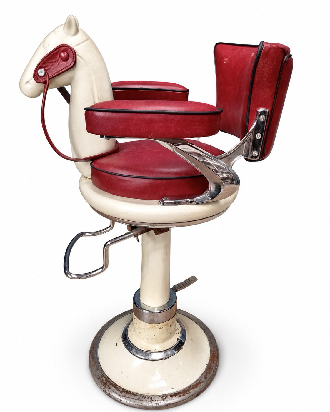 1930s Art Deco Children’s Horse Head Barber Chair