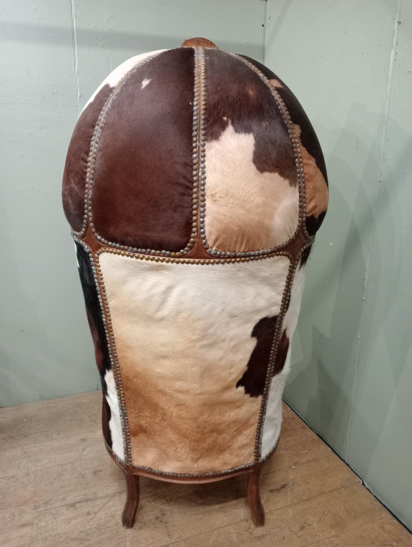 Cowhide porters chair