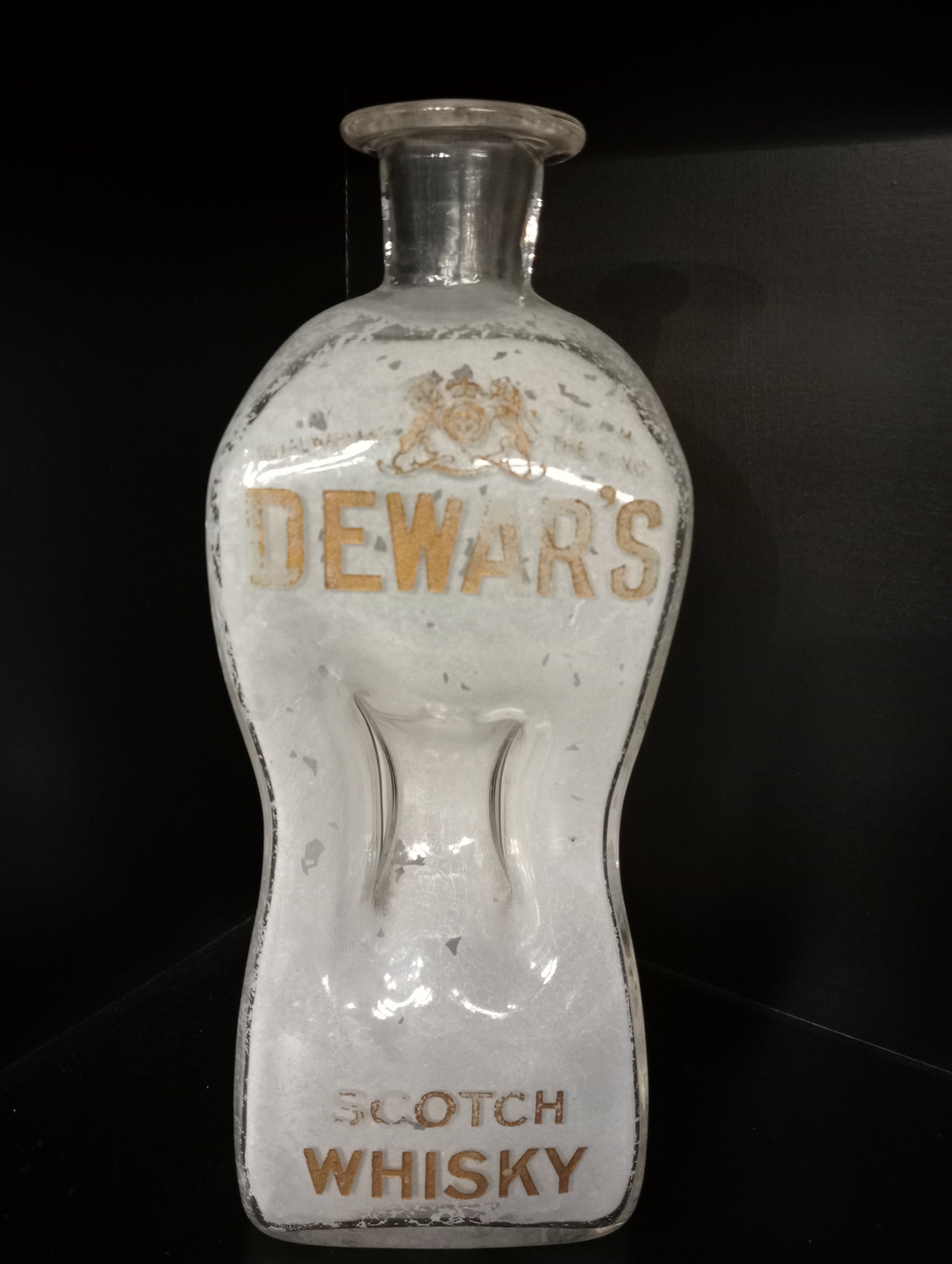 Dewars scotch whisky bottle