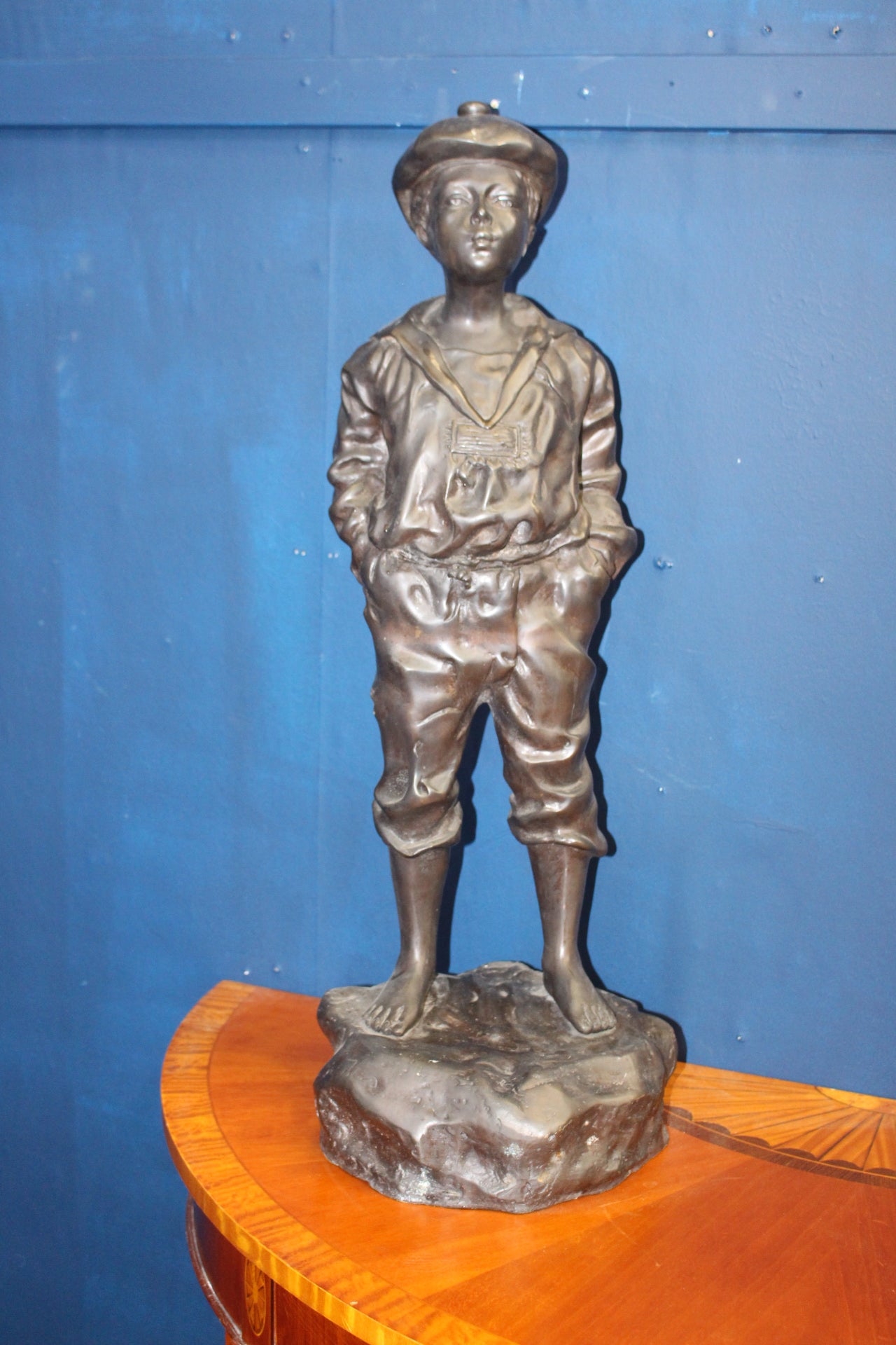 Early 20th C. Bronze of the whistling boy